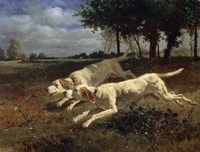 Framed Running Dogs, 1853