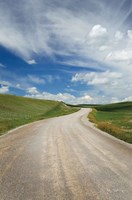 Framed Gravel Road Near Choteau Montana II