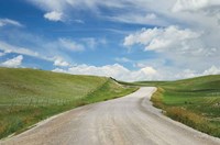 Framed Gravel Road Near Choteau Montana I