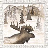 Framed Moose w/ Border