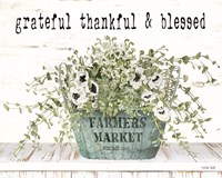Framed Grateful Thankful & Blessed