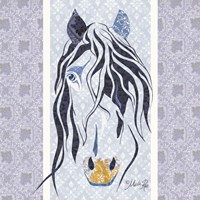 Framed 'Bluestar the Horse' border=