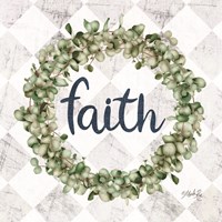 Framed Faith Eucalyptus Wreath