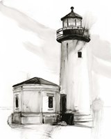 Framed 'Lighthouse Study II' border=
