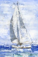 Framed Blue Sails I