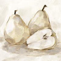 Framed White Pear Study I