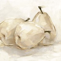 Framed White Pear Study II