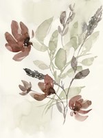 Framed Dusty Flower Composition II
