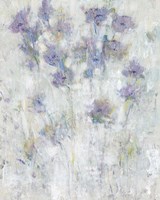 Framed 'Lavender Floral Fresco I' border=