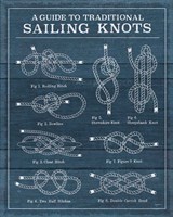 Framed Vintage Sailing Knots XIII