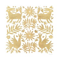 Framed 'Otomi Elegance I' border=