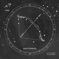 Framed Night Sky Sagittarius v2