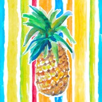 Framed 'Vibrant Pineapple I' border=