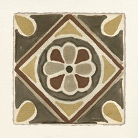 Framed 'Moroccan Tile Pattern VII' border=