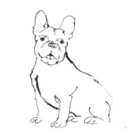Framed Line Dog French Bulldog II
