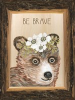 Framed Be Brave Bear