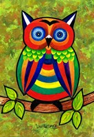 Framed Carnival Owl