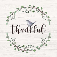 Framed Thankful Sign