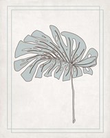 Framed 'Tropical Monstera IV' border=