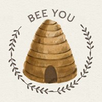 Framed 'Bee Hive IV-Bee You' border=