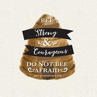 Framed Bee Hive Sentiment I-Strong
