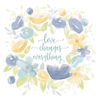Framed Kellys Garden VIII-Love Changes Everything