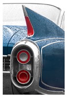 Framed 1960 Blue Cadillac