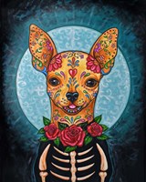 Framed Chihuahua- Day of the Dead