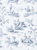 Framed Toile Design in Blue