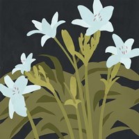 Framed Garden Lilies I