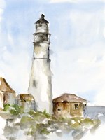 Framed Plein Air Lighthouse Study I
