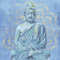 Framed Buddha on Blue II