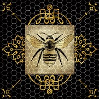 Framed 'Golden Honey Bee 1' border=