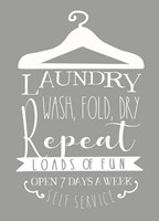 Framed Laundry Sign