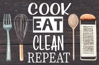 Framed Cook Eat Clean Repeat