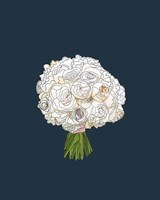 Framed White Rose Bouquet