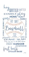 Framed Baseball Phrases