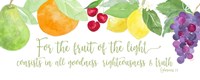 Framed Fruit of the Spirit panel I-Fruit