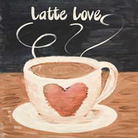 Framed Latte Love Square