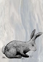 Framed Bunny on Marble IV