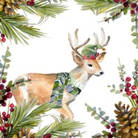 Framed Holiday Deer