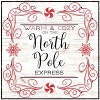 Framed North Peppermint Pole I