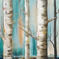 Framed 'Birch Forest I' border=