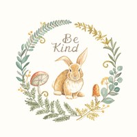 Framed Be Kind Rabbit