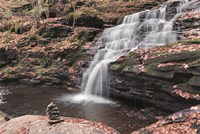 Framed Peaceful Day at Mohican Falls