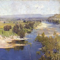 Framed Arthur Streeton - Cremorne Pastoral