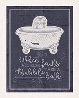 Framed 'Bubble Bath' border=