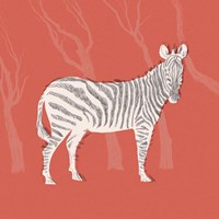 Framed Plains Zebra I