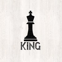 Framed Chess Piece I-King