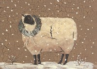 Framed Christmas Sheep